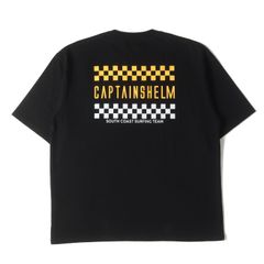 【新品同様】Captains Helm Tokyo キャプテンズヘルム Tシャツ サイズ:L / 24SS チェッカーロゴ ヘビーウェイト クルーネック Tシャツ (SURFING TEAM TEE) / ブラック 黒 / トップス【メンズ】【中古】