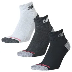ニューバランス 靴下 3足組 メンズ レディース newbalance ミッドレングス3Pソックス 23-29cm  カラーソックス NBロゴ 3色組 くつ下  スポーティ ソックス 男女兼用 ブラック ライトグレー ダークグレー /LAS55637-AS6