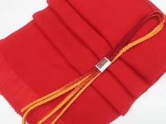 【一輝堂】リサイクル着物 和装小物 帯締め帯揚げセット ちりめん 帯締 帯揚 25w10-12463