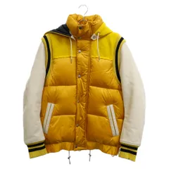 Sacai (サカイ) 21AW スリーブレザー フード付き パデッドジャケット イエロー 21-02645Mのサムネイル