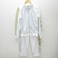 H■アディダス/adidas NEO LABEL スリーストライプ ジャージ上下セットアップ【M】白金/MENS■37【中古