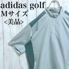 美品 アディダス ゴルフウェア 半袖プルオーバー シャツ ジャージ ハーフジップ used in Japan