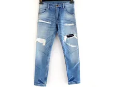 wjk/ダブルジェーケー ■ サイズS コットン デニムパンツ メンズ ストレッチ入り ダメージ加工 ジーンズ □7I