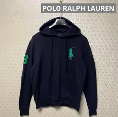 ♻️ポロラルフローレン♻️メンズ♻️長袖プルオーバーパーカー  L   ネイビー   ビッグポニー