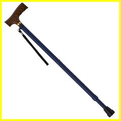 【人気商品】伸縮型ベｰシックタイプ) 夢ライフステッキ ネイビー ウェルファン 009712
