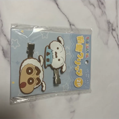クレヨンしんちゃん　前髪クリップ　シロ＋しんちゃん
