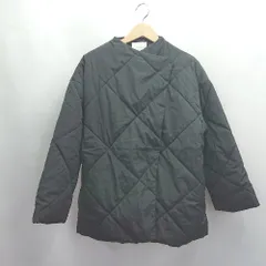 ◇ ⊇ ap retro アプレトロ 中綿入り 長袖 ノーカラーコート サイズF ブラック レディース E  【1504240005492】