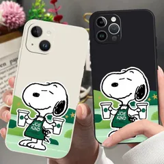 スヌーピースターバックス携帯ケースiPhone 15 Pro/16 Pro携帯ケース