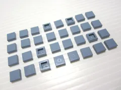 レゴ★未使用！サンドブルーの１×１タイル３２点セット