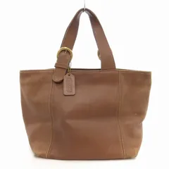 オールドコーチ COACH OLD ハンドバッグ ミニトート オールレザー 本革 チャーム USA製 茶 ブラウン 4133 /TZ 0911