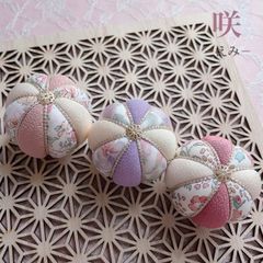 －彩－ 〖咲〗　　リバティ5センチ手毬3個セット　　　〜ひな祭り〜
