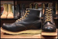 【7.5E 良品 サイド羽タグ 00年】レッドウィング 2981 アイリッシュセッター 黒 ブラッククローム プレーントゥ ブーツ redwing HOPESMORE【FF445】