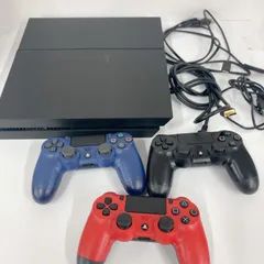 ＋【通電確認済み】PlayStation4 cuh-1200a ブラック 本体 コントローラー、ケーブルセット【ゲーム機本体】