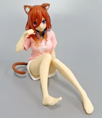 【中古】フィギュア 中野三玖 「五等分の花嫁∬」 Desktop Cute フィギュア 中野三玖～描き下ろしCat room wear ver.～ タイトーオンラインクレーン限定