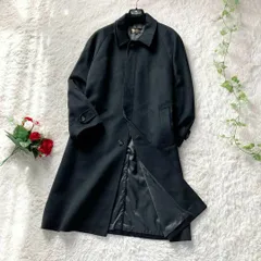 繊維の宝石　Wind Armor　カシミヤ　比翼仕立て　ステンカラーコート　黒 ブラック ウインドアーマー カシミヤ100% バルマカーンコート メンズ