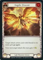 【中古】Flesh and Blood DTD032[C]：(Rainbow Foil)Angelic Descent (1)