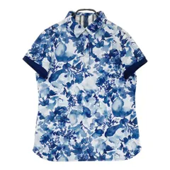 サイズ：L CALLAWAY キャロウェイ  半袖ポロシャツ 総柄 ネイビー系 [240101537206] ゴルフウェア レディース ストスト