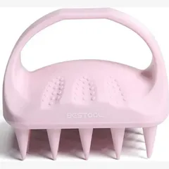 【毛穴汚れ撃退】ピンク すっきり頭皮マッサージ シャンプーブラシ スカルプブラシ
