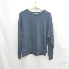 ◇ Θ ADAM ET ROPE アダムエロペ 無地 長袖 スウェット サイズM ネイビー系 メンズ E  【1504210000854】のサムネイル