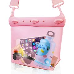 【人気商品】19*8*17CM バッグ アウトドア 山登り 釣り 川 プール 防水ケース 海 夏 ピンク ストラップ付き 調整可能 収納 大容量 PVC素材 IPX防水認証 ショルダーバッグ Mサイズ 防水ポーチ 防水バッグ Mercs-X