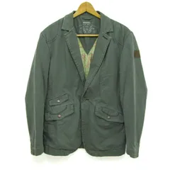 ディーゼル テーラードジャケット ミリタリー アウター メンズ Mサイズ グリーン系 DIESEL 【中古】