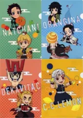 【中古】クリアファイル 全4種セット A4クリアファイル 「鬼滅の刃×サントリー」 対象商品購入特典