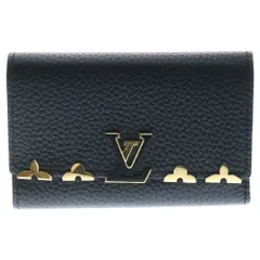 LOUIS VUITTON (ルイヴィトン) トリヨン ポルトフォイユ・カプシーヌ コンパクト ノワール ブラック レザー ウォレット 財布 M82764