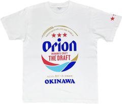 正規品 コットン オリオン ビール tシャツ 白 ホワイト お土産 沖縄 定番 シャツ ユニセックス