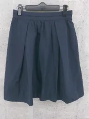 ◇ nolley's light 膝丈 フレア スカート 38サイズ ネイビー レディース 【中古】 【1002798932920】