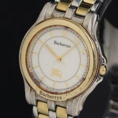 333 稼働 バーバリー時計 スクエア コンビ レディース メンズ 
