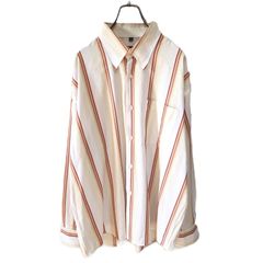 TOMMY HILFIGER トミーヒルフィガー 長袖シャツ マルチストライプ メンズ XLサイズ