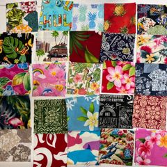おまかせハワイアンミニカットクロスセット　11cm角25種×2