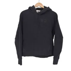 ワイスリー Y-3 ショート丈ロゴプリントプルオーバーパーカー レディース  XSのサムネイル