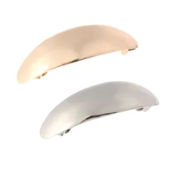 【新着商品】ヘアクリップ しっかりとまる 髪留め 2個セット バンスクリップ 大きめ 太め レディース おしゃれ バレッタ ヘアピン 髪飾りJP254 shefun (新月形)