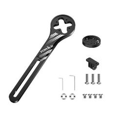 TOWILD サイコン マウント サイクルコンピュータ ブラケット ガーミン マウント 自転車 コンピュータマウント ライトアダプター 自転車 ロードバイクなど適用 アルミ合金製 -AS70