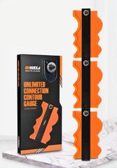 3個 3個【無限連結型】日本初登場 型取りゲージ コンターゲージ セルフロック付き 高精度 曲線定規 輪郭コピー DIY 測定工具 (10インチ) (3個)