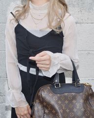 Front Ribbon Bustier（black）