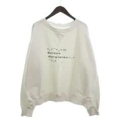 マルタンマルジェラ 1 Martin Margiela 1 22SS フォントジェネレーター トレーナー スウェットシャツ 長袖 裏毛 プリント S51GU0112 S25498 白 ホワイト Lのサムネイル