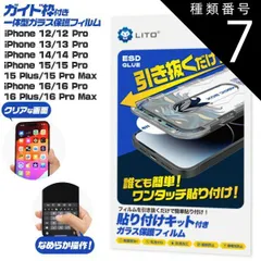 種類7：iPhone 15 Pro Max 送料無料 iPhone シリーズ 液晶保護ガラスフィルム 貼り付けキット 貼り付けガイド きれいに貼れる ワンタッチ 簡単 貼りやすい フィルム 保護フィルム 保護ガラス 保護シール 保護シート 薄型 強化ガラス 画
