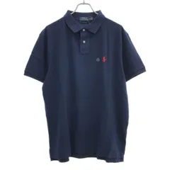POLO RALPH LAUREN ポロラルフローレン カスタム スリム フィット メッシュ ポロシャツ  ブルー XL