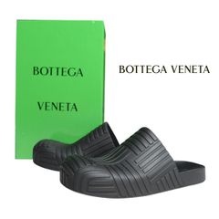 美品 ボッテガ・ヴェネタ  サンダル  42 ブラック 27cm 黒 ミュール Bottega Veneta