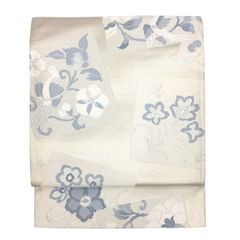 袋帯 新品 袷用 冬用 仕立て上がり 青 白 唐草 西陣織 正絹 帯 廣部商事 袋帯 新品 袷用 冬用 仕立て上がり 青 白 唐草 西陣織 正絹 帯 廣部