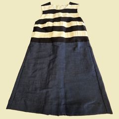 S MaxMara ノースリーブワンピース 大きいサイズXL 麻．シルク混