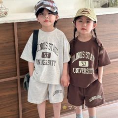 セットアップ キッズ 兄妹 子供服 ジャージ 上下セット ジュニア ベビー服 女の子 男の子 tシャツ 綿 半袖 ショートパンツ おしゃれ 可愛い スポーツ トップス ボトムス 赤ちゃん 半ズボン 誕生日 プレゼン