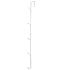 【在庫セール】ドアハンガー ロング ホワイト 約W1.5×D9×H54cm スマート 山崎実業(Yamazaki) smart 帽子掛け バック収納 ドアフック 7645