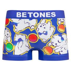 【新品】BETONES ビトーンズ MANY DOGS BLUE メンズ フリーサイズ ボクサーパンツ