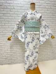 レースの着物　小紋　仕立て上がり　新品【10078421-4】フリーサイズ　レースの着物
