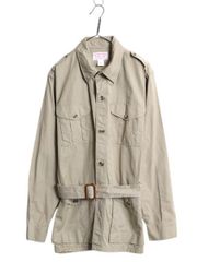 【お得なクーポン配布中!】 70s 80s USA製 フィルソン サファリ ジャケット メンズ L / ヴィンテージ コットン ポプリン ハーフコート ベルト付き ブッシュ アウトドア