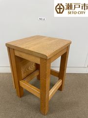 【理科室の木製椅子】No.2  高さ42cm