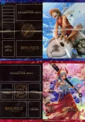【中古】サプライ ONE PIECE カードゲーム リバーシブルプレイシートポスター ルフィ＆ヤマト 最強ジャンプ 2023年4月号付録